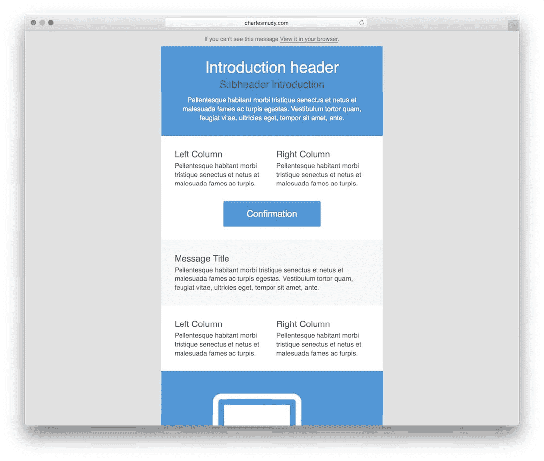 html email template for mac
