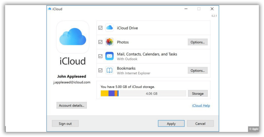 sync outlook contacts with icloud mac