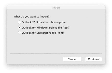 outlook mac archive tool dropbox