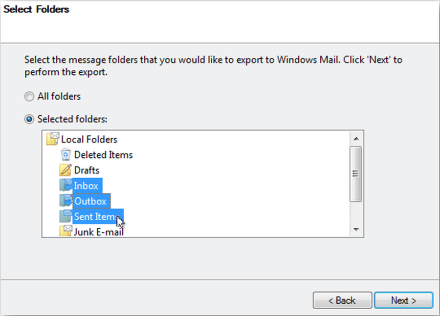 Import Windows Live Mail Messages To Outlook Or Standalone PST